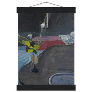 Richard Diebenkorn Interior with Flowers Matte Poster with Hanger