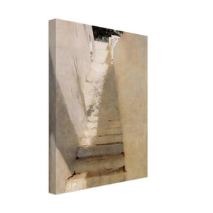 John Singer Sargent  Staircase in Capri Canvas