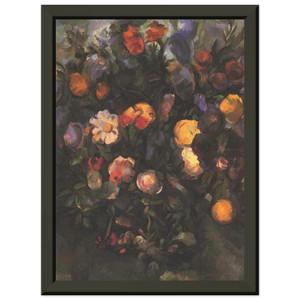 Paul Cezanne  VASE OF FLOWERS N4 Premium Metal Framed Art Print / Poster
