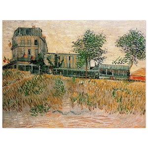 Vincent van Gogh  The Restaurant de la Sirene at Asnieres Wood Print