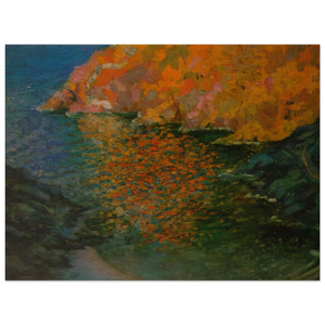 Salvador Dali  SMALL ROCKY BAY OF NANS CADAQUES 1921 Wood Print