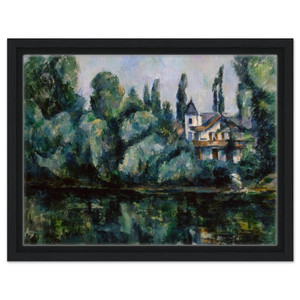 Paul Cezanne  The Banks of the Marne Framed Canvas