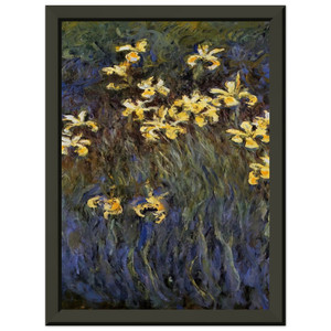 claude monet  The Yellow Irises Premium Metal Framed Art Print / Poster