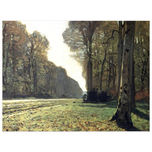 claude monet  The Pave de Chailly in the Forest Aluminum Print