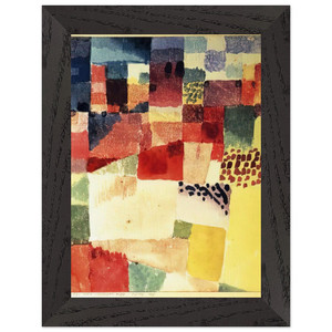 Paul Klee  HAMMAMET Premium Wooden Framed Art Print / Poster