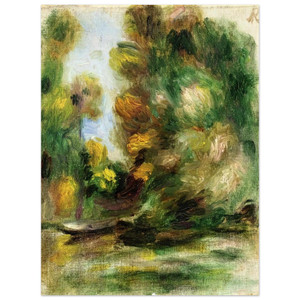 PierreAuguste Renoir  Banks of the River Aluminum Print