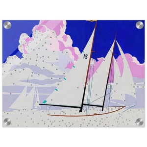 Andy Warhol  Do It Yourself  Sailboats  Acrylic Print