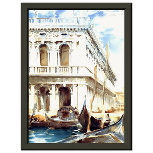 John Singer Sargent  The Libreria Premium Metal Framed Art Print / Poster
