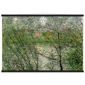 Monet The Isle Grande Jatte on Siene Matte Paper Poster with Hanger