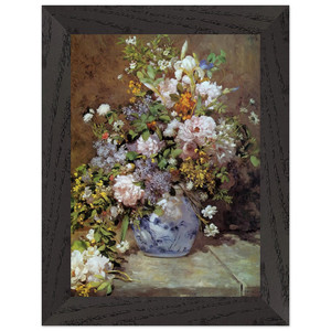 PierreAuguste Renoir  Spring Bouquet Premium Wooden Framed Art Print / Poster