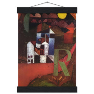Paul Klee  VILLA R 1919 Museum-Quality Matte Paper Poster with Hanger