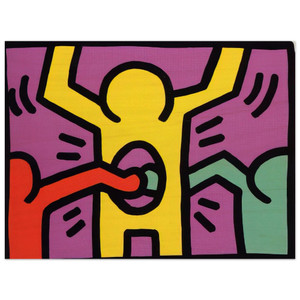 Keith Haring  POP SHOP 1 1987 N2 Wood Print