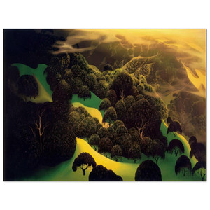 Eyvind Earle  Deep Wilderness Wood Print