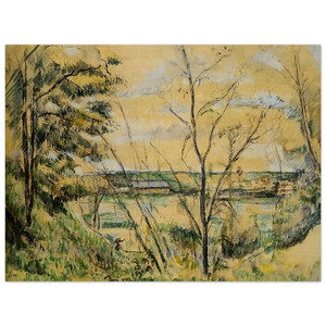 Paul Cezanne  The Oise Valley Wood Print
