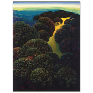 Eyvind Earle  Hidden Pasture Aluminum Print