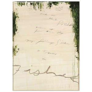 Cy Twombly  Untitled Part I Wood Print
