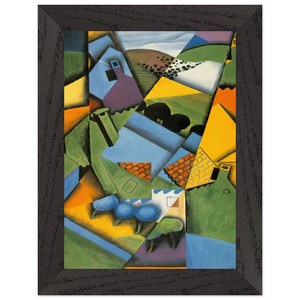 Juan Gris LANDSCAPE WITH HOUSE AT CERET 1913 Premium Wood Framed Art Poster