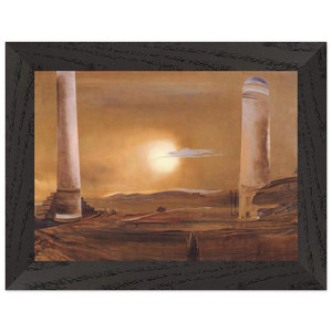 Salvador Dali  THE TOWERS Premium Wooden Framed Art Print / Poster