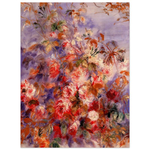 PierreAuguste Renoir  Roses By The Window Wood Print