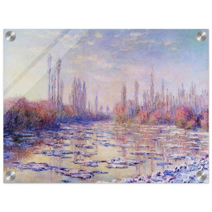 claude monet  Floating Ice on the Seine Acrylic Print