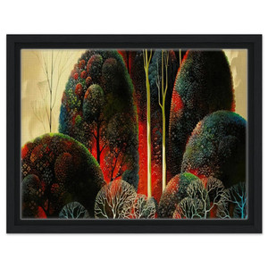Eyvind Earle  California Orchid Framed Canvas