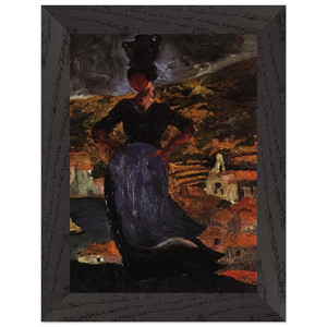 Salvador Dali  PORTRAIT OF HORTENSIA Premium Wooden Framed Art Print / Poster