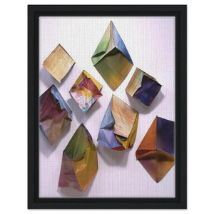 Sam Gilliam  Cubes Framed Canvas