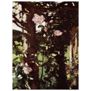 John Singer Sargent  A Rose Trellis Roses at Oxfordshire Wood Print