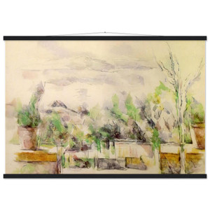 Paul Cezanne The Garden Terrace at Les Lauves Matte Paper Poster with Hanger