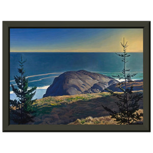 Rockwell Kent  Young Spruces Maine Coast Premium Metal Framed Art Print / Poster
