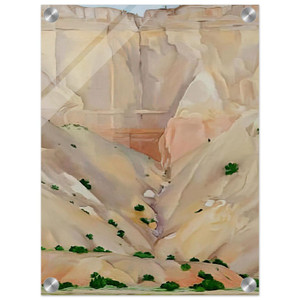 Georgia OKeeffe  Cliffs Beyond Abiquiu Dry Waterfall Acrylic Print