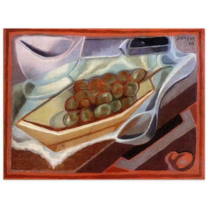 Juan Gris  THE BUNCH OF GRAPES 1924 Wood Print