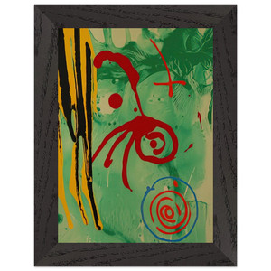 John Hoyland  The Gnome  2005 Premium Wooden Framed Art Print / Poster