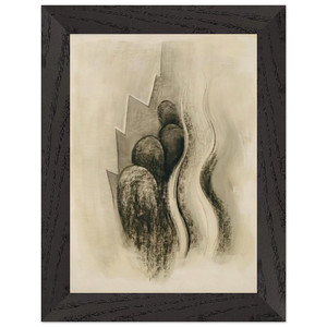 Georgia OKeeffe  Drawing XIII Premium Wooden Framed Art Print / Poster