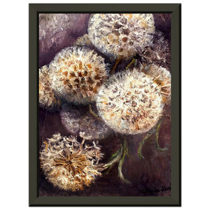 claude monet  Dandelions Premium Metal Framed Art Print / Poster