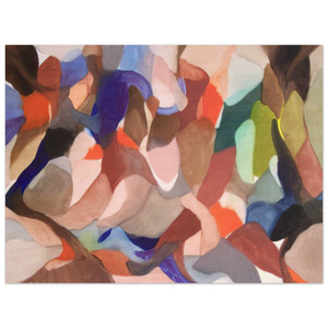 Alice Baber  Night of the Red Wind Wood Print