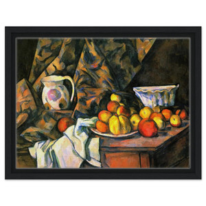 Paul Cezanne  Still Life with Flower Holder Framed Canvas