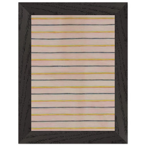 Gene Davis  Pin Stripes  1960 Premium Wooden Framed Art Print / Poster