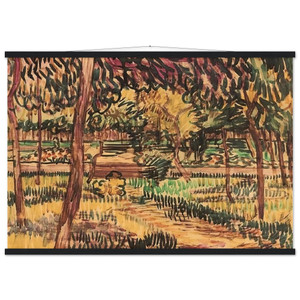 Van Gogh Trees in Asylum Garden Museum-Quality Matte Poster with Hanger