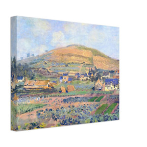 claude monet  The Mount Riboudet in Rouen at Spring Canvas
