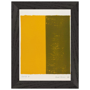 Barnett Newman  Canto XIII Premium Wooden Framed Art Print / Poster