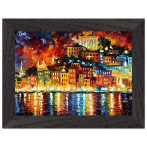 Leonid Afremov  Leonid Afremov N7 Premium Wooden Framed Art Print / Poster