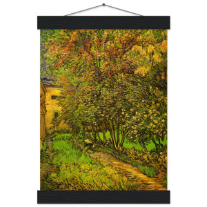 Vincent van Gogh Garden of St-Paul Hospital Matte Poster with Hanger