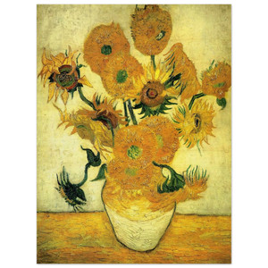 Vincent van Gogh  Still Life  Vase with Fourteen Sunflowers Wood Print