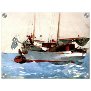 Winslow Homer  TAKING ON WET PROVISIONS Acrylic Print