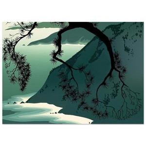 Eyvind Earle  Quiet Evening Fine Art Poster / Art Print