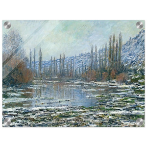 claude monet  The Thaw at Vetheuil Acrylic Print