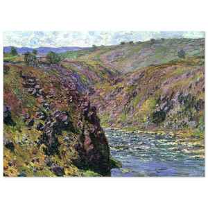 claude monet  Valley of the Creuse Sunlight Effect Fine Art Poster / Art Print