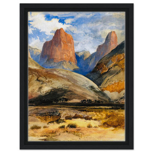 Thomas Moran  Colburns Butte South Utah Framed Canvas