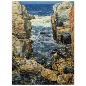 Childe Hassam  The South Gorge Appledore Isles of Shoals Wood Print
